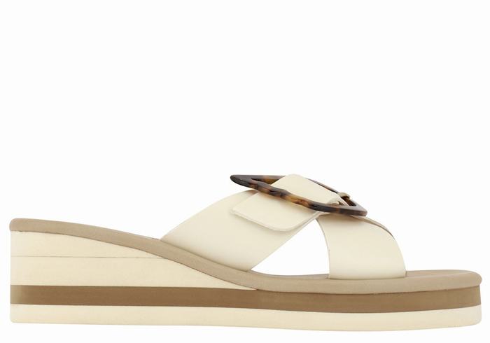 Sandale Compensée Ancient Greek Sandals Thais Rainbow Blanche Femme | GRD-6858640